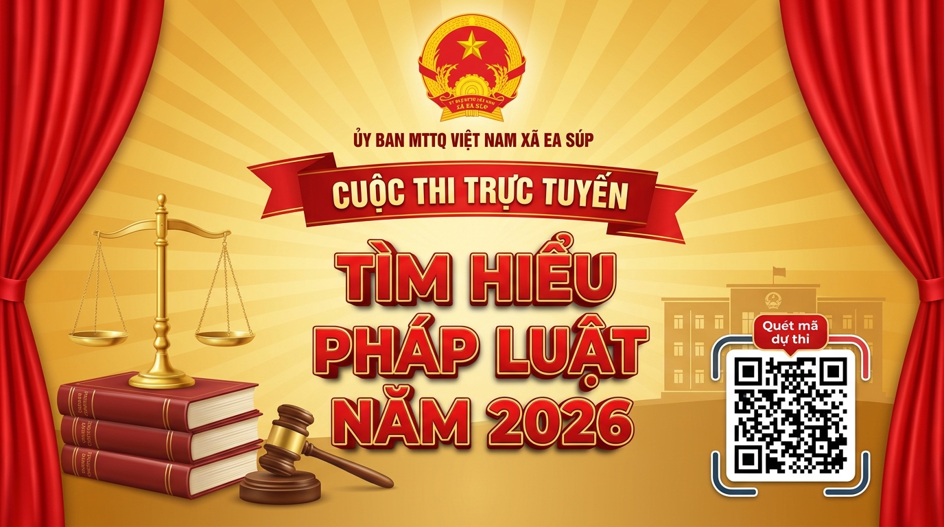 Cuộc thi trực tuyến tìm hiểu pháp luật năm 2026 trên địa bàn xã Ea Súp